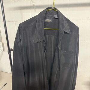 Black long sleeve  dress shirt. Gochu brand size L